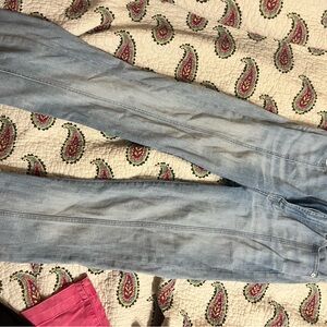 7 For All Mankind Women's Blue Straight Leg Jeans